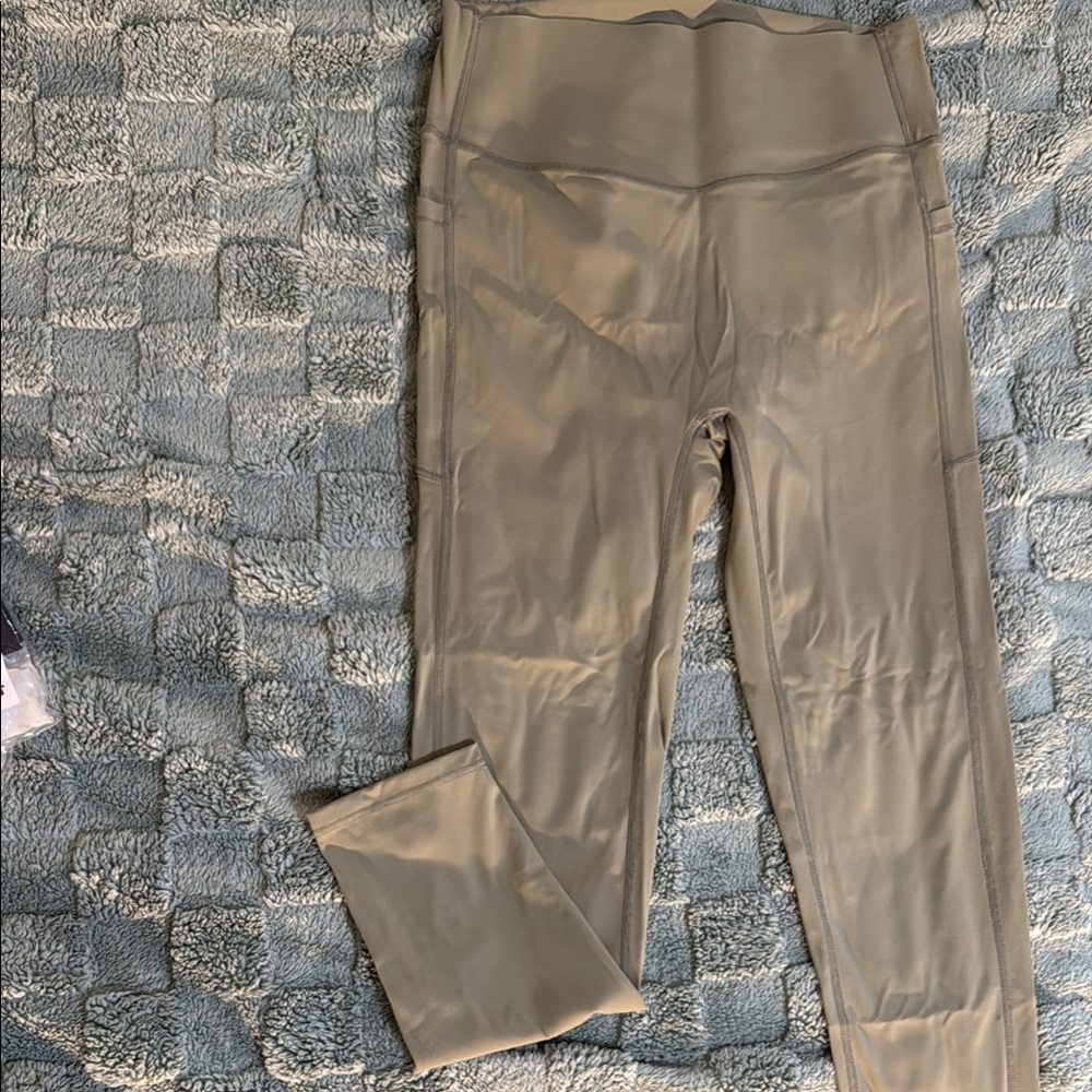 SOLD- Olive Green High-Waisted Leggings